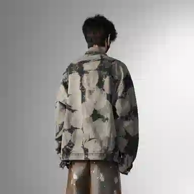 SAME FLOW Denim Jacket Black Grey