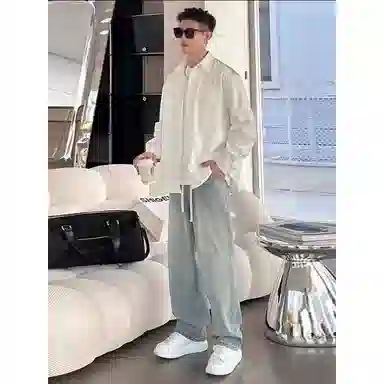 单爵 休闲薄款牛仔裤 男女同款