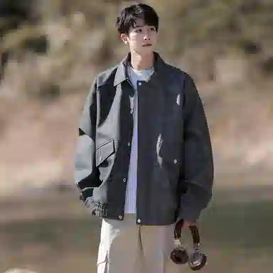 美式潮流复古翻领多风格休闲服饰皮衣 男女同款