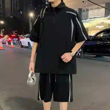 沐诚阳译 经典潮牌户外与学院风服饰组合休闲运动套装 男女同款