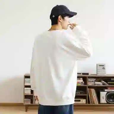 JEANSWEST Flame Print Crewneck Sweatshirt