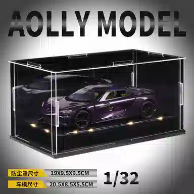 金车将 柯尼塞格 双子座 仿真合金车模 氛围感灯光展示礼盒礼袋 成品模型