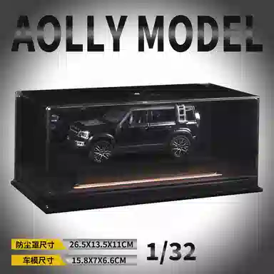 金车将 路虎卫士 合金车模 回力行驶 灯光音效 车门可开 收藏 桌面装饰 成品模型