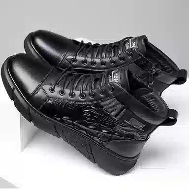 YUDASHU Winter Leather Boots