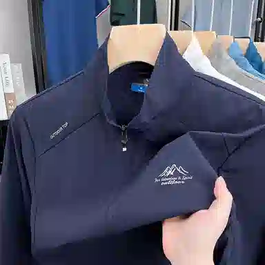 老爷车 户外休闲轻薄立领纯色防晒服 男款