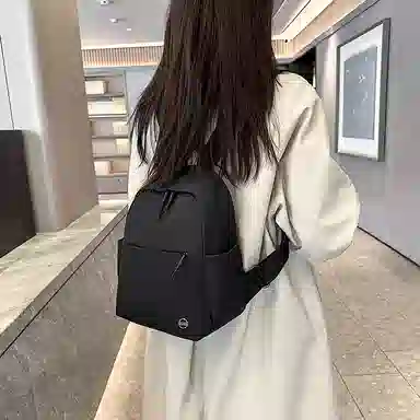 泰格奴 洋气个性气质撞色系轻便百搭背包美版韩流高级感潮流时尚初中高中大学生上课百搭书包 尼龙 双肩包 男女同款情侣款 多色