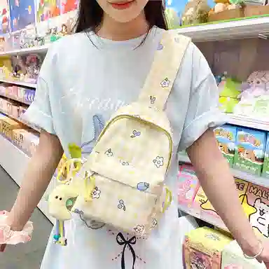 泰格奴 小清新休闲高颜值韩版背包初中高中大学上课百搭 尼龙 双肩包 男女同款情侣款 多色