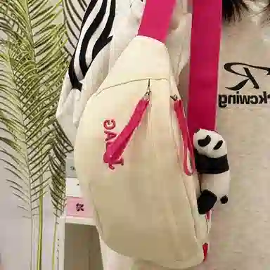 泰格奴 百搭简约撞色轻便潮流 涤纶（聚酯纤维） 胸包 女款 多色