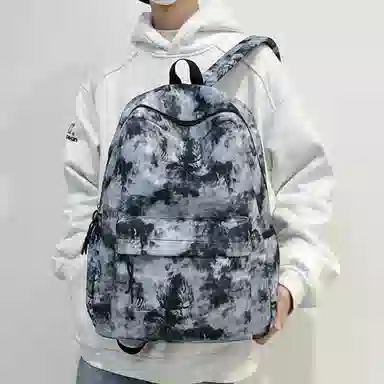 泰格奴 小清新休闲高颜值韩版背包初中生高中生大学生上课百搭书包 尼龙 双肩包 常规 男女同款情侣款 粉红色/卡其色/紫色/绿色/黑色