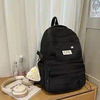 泰格奴 撞色系轻便百搭高颜值女生背包洋气个性气质高级感潮流时尚初高中大学生上课书包 尼龙 双肩包 常规 男女同款情侣款 多色