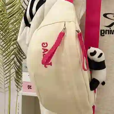 泰格奴 百搭简约撞色轻便潮流 涤纶（聚酯纤维） 胸包 女款 多色