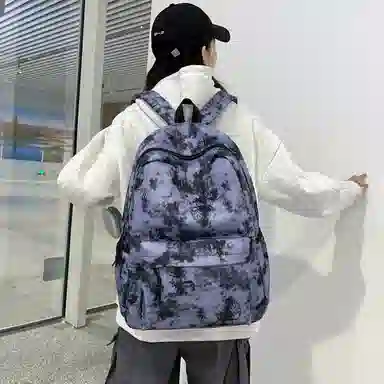 泰格奴 小清新休闲高颜值韩版背包初中生高中生大学生上课百搭书包 尼龙 双肩包 常规 男女同款情侣款 粉红色/卡其色/紫色/绿色/黑色