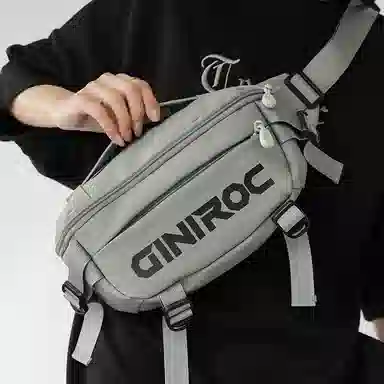 泰格奴 日常百搭简约小众 尼龙 胸包 男女同款情侣款 多色