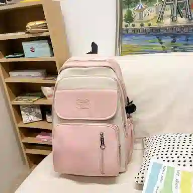 泰格奴 小清新休闲高颜值精美潮版韩版背包初中生高中生大学生上课百搭书包 尼龙 双肩包 常规 男女同款情侣款 多色