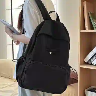 泰格奴 小清新休闲高颜值精美潮版韩版高颜值女生背包初高中生大学生上课百搭书包女款 尼龙 双肩包 常规 男女同款情侣款 多色