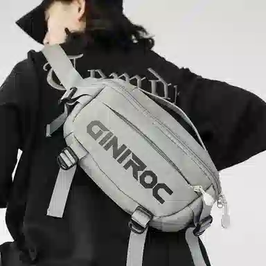 泰格奴 日常百搭简约小众 尼龙 胸包 男女同款情侣款 多色