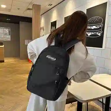 泰格奴 小清新休闲高颜值精美潮版韩版背包初高中生大学生上课百搭 尼龙 双肩包 男女同款情侣款 白色/黑色/黄色/蓝色