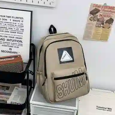 泰格奴 工装机能百搭个性运动街头旅行大容量背包初中生高中生大学生上课百搭书包 尼龙 双肩包 男女同款情侣款 多色