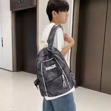 泰格奴 纯色字母休闲百搭高颜值精美配色质感旅行潮流初高中大学生上课书包 尼龙 双肩包 男女同款情侣款 白色/绿色/黑色/粉红色/酒红色