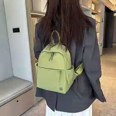 泰格奴 洋气个性气质撞色系轻便百搭背包美版韩流高级感潮流时尚初中高中大学生上课百搭书包 尼龙 双肩包 男女同款情侣款 多色