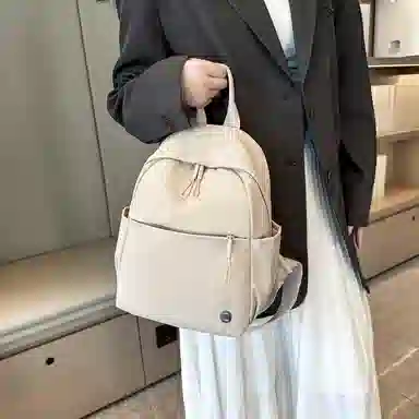 泰格奴 洋气个性气质撞色系轻便百搭背包美版韩流高级感潮流时尚初中高中大学生上课百搭书包 尼龙 双肩包 男女同款情侣款 多色