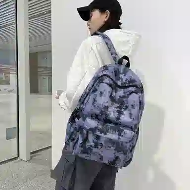 泰格奴 小清新休闲高颜值韩版背包初中生高中生大学生上课百搭书包 尼龙 双肩包 常规 男女同款情侣款 粉红色/卡其色/紫色/绿色/黑色