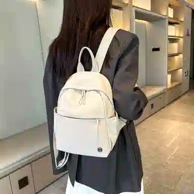 泰格奴 洋气个性气质撞色系轻便百搭背包美版韩流高级感潮流时尚初中高中大学生上课百搭书包 尼龙 双肩包 男女同款情侣款 多色