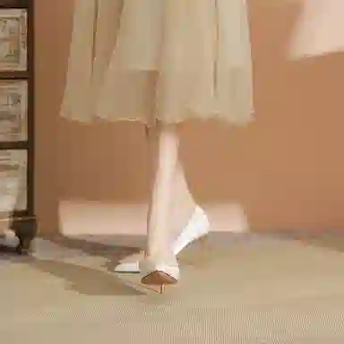 兰缪 织物 法式气质优雅百搭 细跟 高跟鞋 女