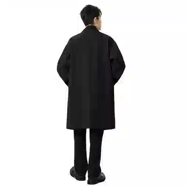 加荣 高级感克苏鲁文职大衣男秋季时尚设计感男士上衣青少年连帽开衫披风斗篷中长款过膝长袖风衣男款春秋潮流宽松休闲外套 男女同款