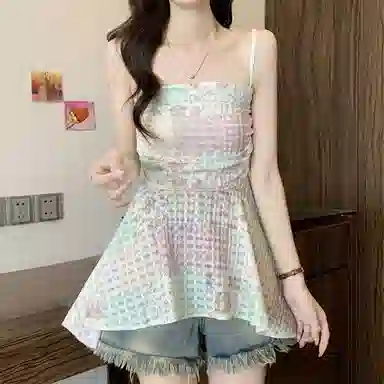 沐晓欣 简约通勤时尚吊带 女款