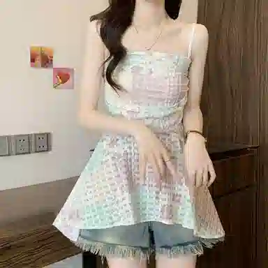 沐晓欣 简约通勤时尚吊带 女款