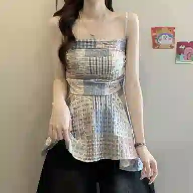 沐晓欣 简约通勤时尚吊带 女款