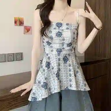 沐晓欣 简约通勤时尚吊带 女款