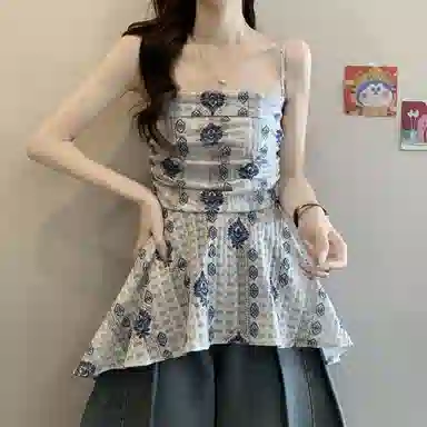 沐晓欣 简约通勤时尚吊带 女款