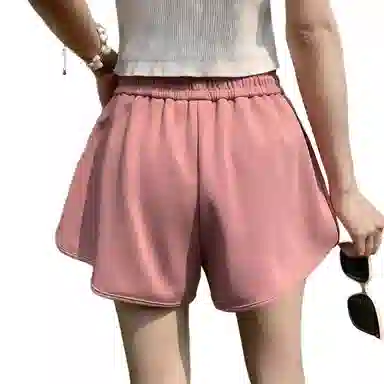 怪力萝莉 薄款宽松阔腿运动短裤 女款