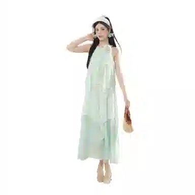 怪力萝莉 时尚简约舒适无袖连衣裙 女款