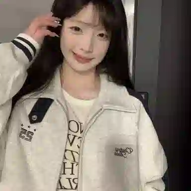 桴生 美式撞色立领休闲宽松春秋百搭情侣棒球服夹克 女款
