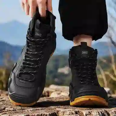 MESUCA Leather Mid-Top Hiking Boots