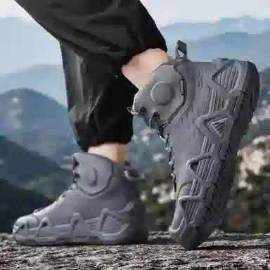 MESUCA Leather Mid-Top Hiking Boots