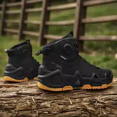 MESUCA Leather Mid-Top Hiking Boots