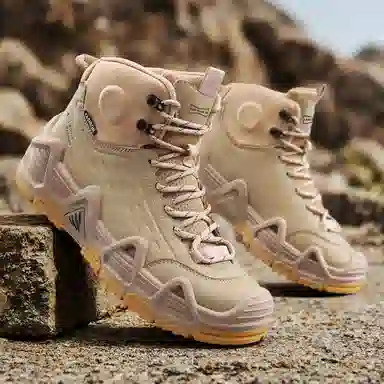 MESUCA Leather Mid-Top Hiking Boots