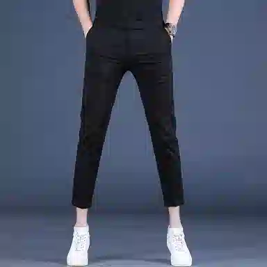 吉肯蒂 小脚裤韩版薄款潮流时尚时髦休闲裤 男款