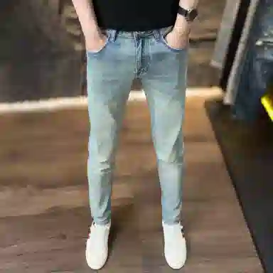吉肯蒂 舒适潮流百搭牛仔裤 男款