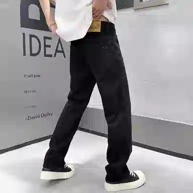 吉肯蒂 潮流美式简约时尚长裤直筒裤牛仔裤 男款
