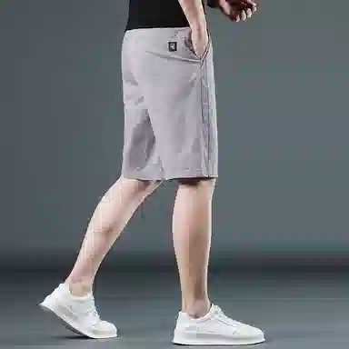 吉肯蒂 高端裤男夏季薄款合身中裤商务五分外穿居家休闲短裤 男款