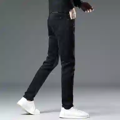 吉肯蒂 潮牌长裤男修身弹力小脚裤休闲男牛仔裤 男款
