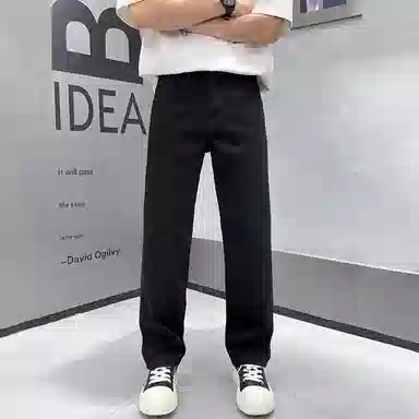 吉肯蒂 潮流美式简约时尚长裤直筒裤牛仔裤 男款