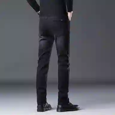吉肯蒂 潮牌直筒合体简约设计商务百搭潮流牛仔裤 男款