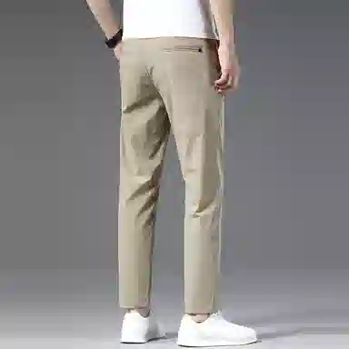 吉肯蒂 夏季薄款九分韩版直筒休闲裤 男款