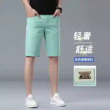 吉肯蒂 香港高端夏季薄款男五分裤修身弹力牛仔短裤 男款